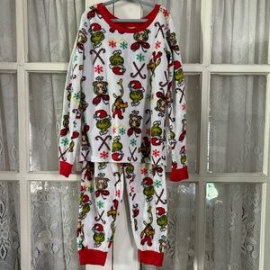 📚*2/25* Kids Dr Seuss Grinch Cindy Lou Max Christmas Fleece Pajamas Pjs Jammies